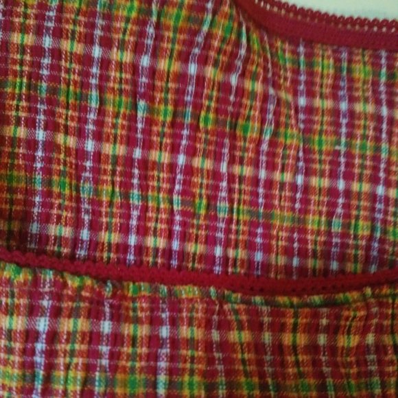 Vintage rare madras very stretchy elastic top - Picture 7 of 11